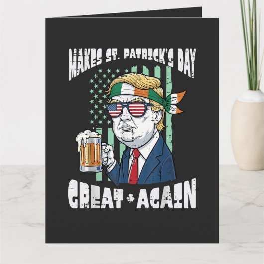Maak St. Patrick's Day weer geweldig Heilige Paddy Kaart (Voorkant)