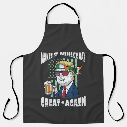Maak St. Patrick's Day weer geweldig Heilige Paddy Schort (Voorkant)