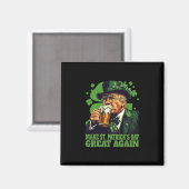 Maak St. Patrick's Day weer geweldig Ierse klaver Magneet (Voorkant / Achterkant)