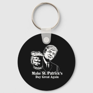 Maak St. Patricks Day weer geweldig Ierse Leprecha Sleutelhanger