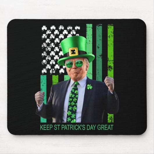 Maak St Patrick's Day weer geweldig Irish American Muismat (Voorkant)