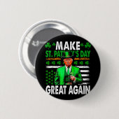 Maak St Patrick's Day weer geweldig Irish American Ronde Button 5,7 Cm (Voorkant /achterkant)
