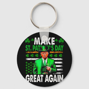 Maak St Patrick's Day weer geweldig Irish American Sleutelhanger