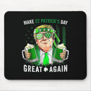 Maak St Patrick's Day weer geweldig Lucky Trump-bi Muismat