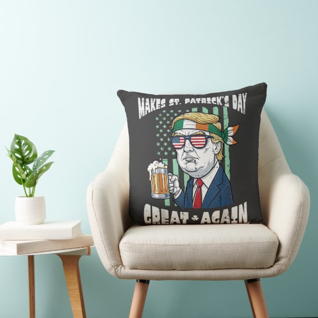 Maak St. Patrick's Day weer geweldig Saint Paddys Kussen (Stoel)