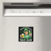 Maak St Patrick's Day weer geweldig Shamrock Trump Magneet (Insitu (Vaatwasser))