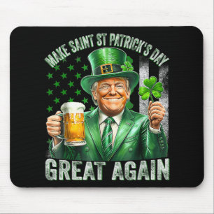 Maak St Patrick's Day weer geweldig Shamrock Trump Muismat