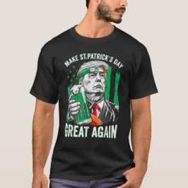Maak St Patrick's Day weer geweldig Shamrock Trump T-shirt