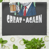 Maak St. Patrick's Day weer geweldig Sint Paddys Theedoek (Gevouwen)