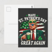 Maak St. Patrick's Day weer geweldig Trump Briefkaart (Voorkant / Achterkant)