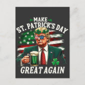 Maak St. Patrick's Day weer geweldig Trump Briefkaart (Voorkant)