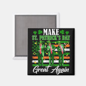 Maak St Patrick's Day weer geweldig Trump Dancing  Magneet (Voorkant / Achterkant)
