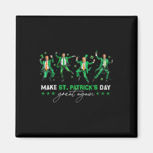 Maak St Patrick's Day weer geweldig Trump Dancing Magneet