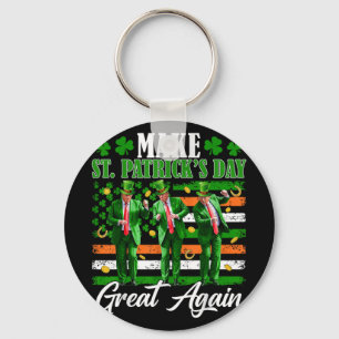 Maak St Patrick's Day weer geweldig Trump Dancing Sleutelhanger