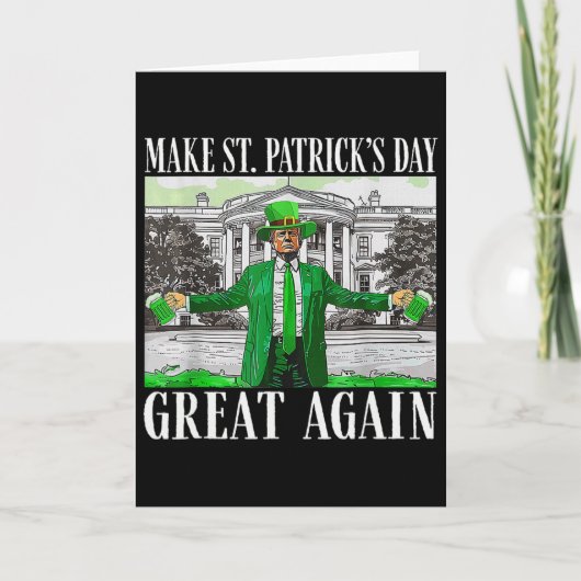 Maak St. Patrick's Day weer geweldig Vlag Grappig Kaart (Voorkant)