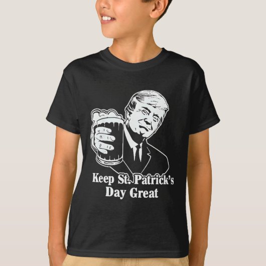 Maak St. Patrick's Day weer groot, grappig Trump m T-shirt (Voorkant)