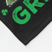 Maak St. Patricksdag weer geweldig, grappige Trump Fleece Deken (Hoek)