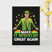 Maak St. Patricksdag weer geweldig Lucky Clover Pr Kaart (Gele Bloem)