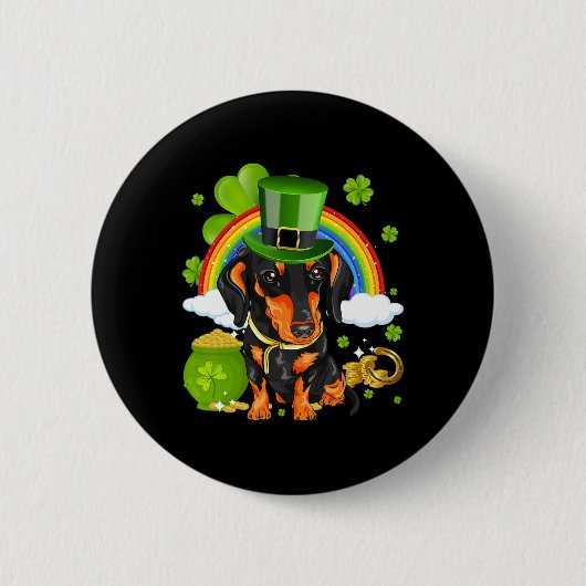 Maak St. Patricksdag weer groot, grappige dasjmoha Ronde Button 5,7 Cm (Voorkant)