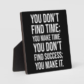 Maak succes - Hustle Grind Motivatie Fotoplaat (Voorkant)