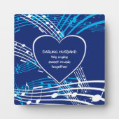 MAAK SWEET MUSIC | Darling Husband | VALENTIJN Fotoplaat (Voorkant)