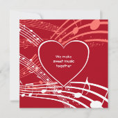 MAAK SWEET MUSIC | Heart Musical Notes | VALENTIJN (Voorkant)