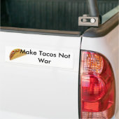 Maak Tacos Niet Oorlog Bumper!!! Bumpersticker (Op Truck)