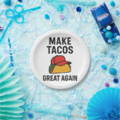 Maak taco's weer geweldig papieren bordje (Feest)