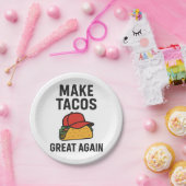 Maak taco's weer geweldig papieren bordje (Feest)