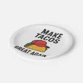 Maak taco's weer geweldig papieren bordje (Gekanteld)
