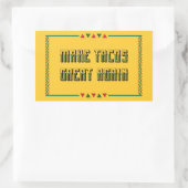 Maak taco's weer geweldig rechthoekige sticker (Tas)