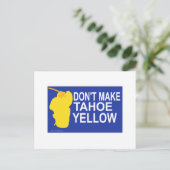Maak Tahoe niet geel! Briefkaart (Staand voorkant)