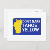 Maak Tahoe niet geel! Briefkaart (Voorkant / Achterkant)