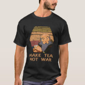 Maak Tea no War Peaceful Samurai Tea Drinker T-shirt (Voorkant)