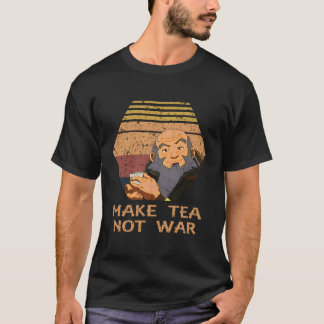 Maak Tea no War Peaceful Samurai Tea Drinker T-shirt