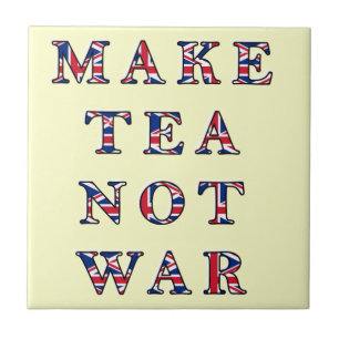 Maak Tea not War Trivet Tile Gift Tegeltje