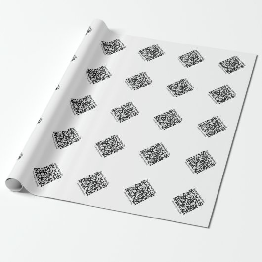 Maak Tegel QR Code Cadeaupapier (Uitgerold)