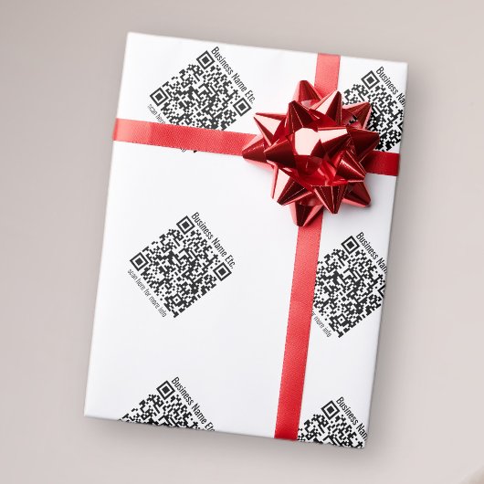 Maak Tegel QR Code Cadeaupapier