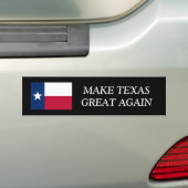 MAAK TEXAS NOGMAALS GREAT IN grappige autobumper s Bumpersticker (Op auto)