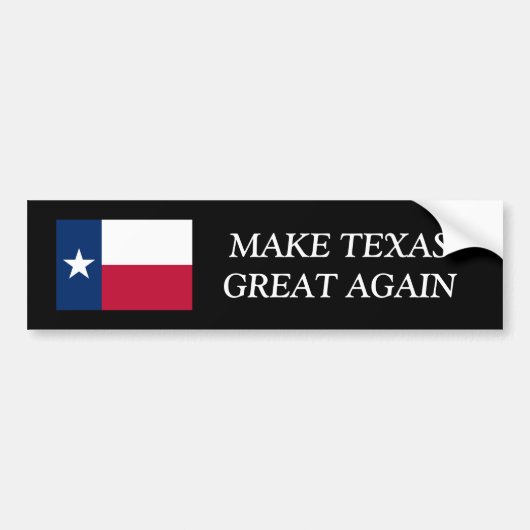 MAAK TEXAS NOGMAALS GREAT IN grappige autobumper s Bumpersticker (Voorkant)