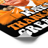 Maak Thanksgiving Groot Again Herfst Bladeren T Poster (Hoek)
