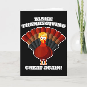 Maak Thanksgiving Groot Again Kalkoen Trump Grappi Kaart