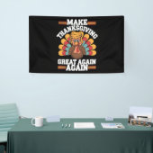 Maak Thanksgiving Groot Again Trump Turkije 2024 Spandoek (Beurs)