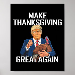 Maak Thanksgiving weer geweldig - Grappig citaat v Poster