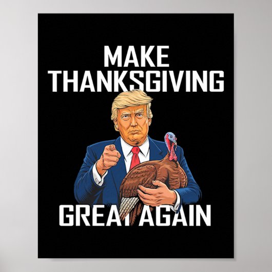 Maak Thanksgiving weer geweldig - Grappig citaat v Poster (Voorkant)