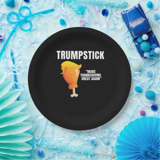 Maak Thanksgiving weer geweldig Grappig Donald Tru Papieren Bordje (Feest)