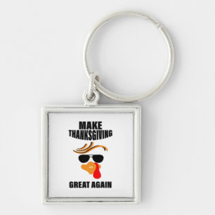 Maak Thanksgiving weer geweldig, Grappig Turkije G Sleutelhanger