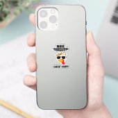 Maak Thanksgiving weer geweldig, Grappig Turkije G Sticker (Telefoon)