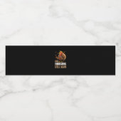 Maak Thanksgiving weer geweldig Grappig Turkije Tr Waterfles Etiket (Enkel label)