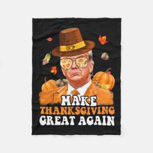 Maak Thanksgiving weer geweldig Herfst Herfst Herf Fleece Deken